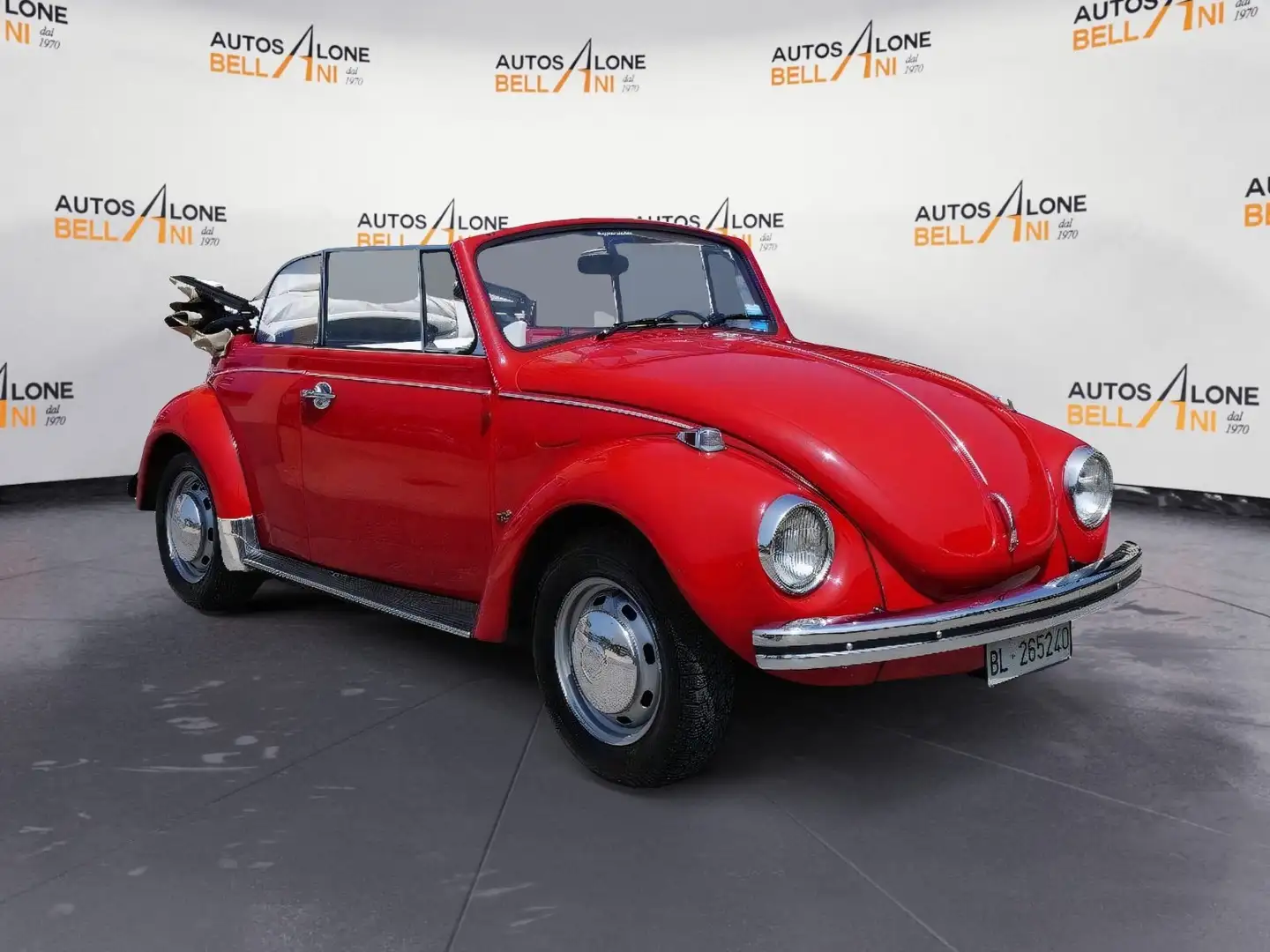 Volkswagen Maggiolino Maggiolone cabrio vetro piatto Rosso - 1