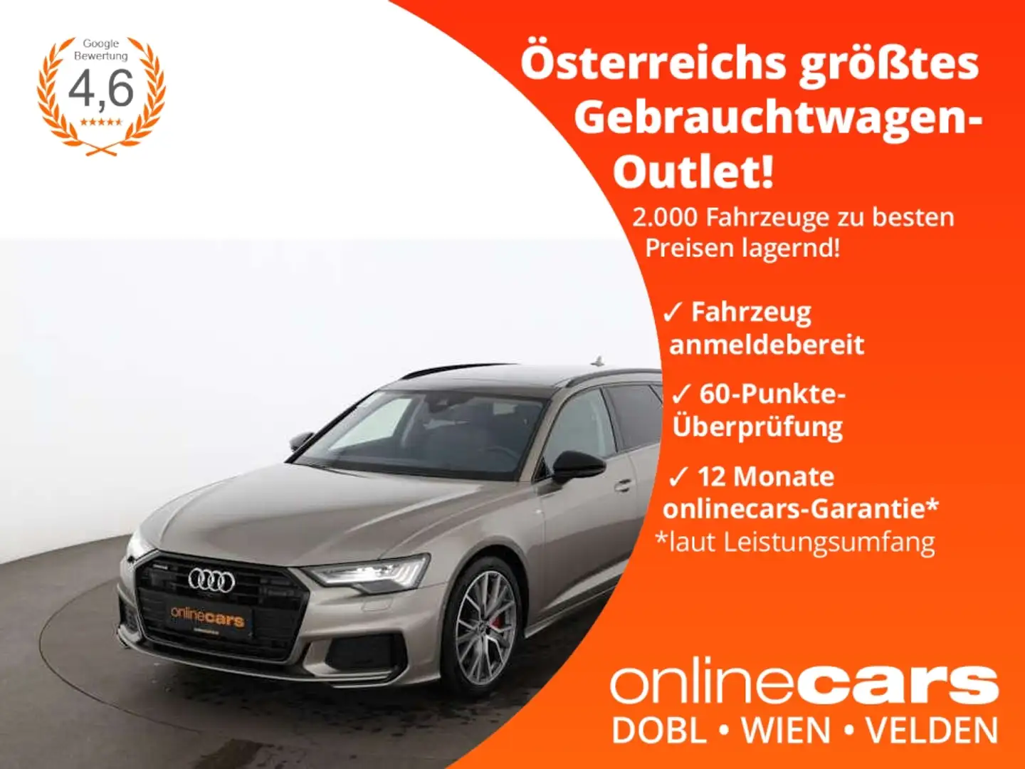Audi A6 Avant 55 TFSI e quattro sport Aut MATRIX SKY Beżowy - 1