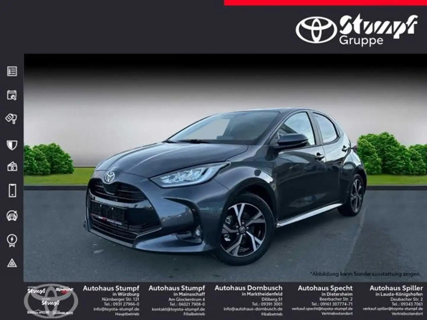 Toyota Yaris 1.5 Hybrid Team Deutschland Comfort-Paket Gris - 1
