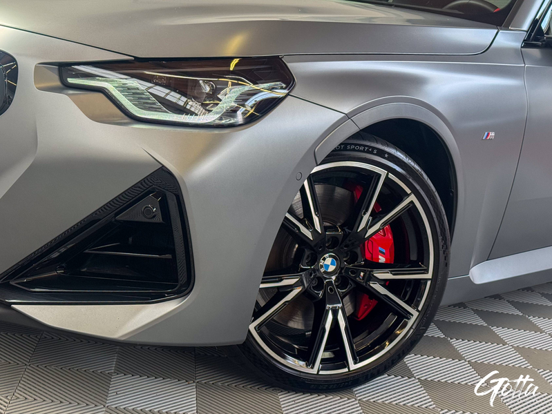 BMW 240 Coupé 3.0 374CH*LED/SHADOW/FROZEN GREY MATE/CAMERA 360*/Sièges sport M Sport/Carbon/24M GARANTIE — photo 9