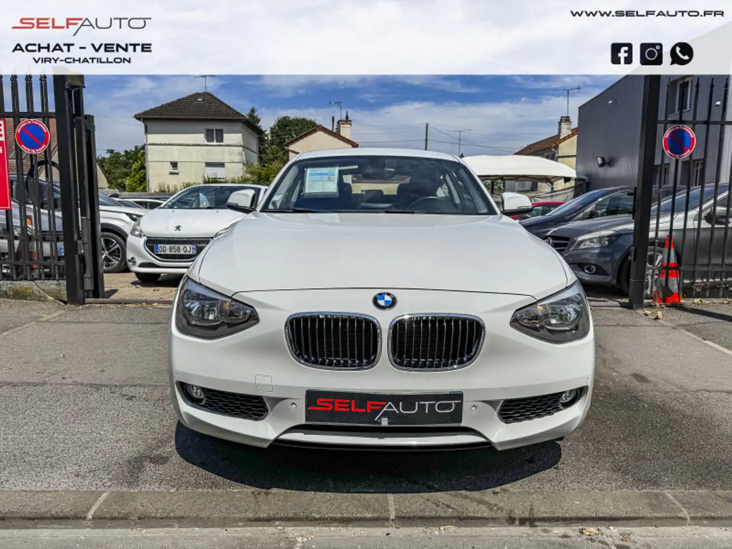 BMW 118 (F21/F20) 118DA 143CH LOUNGE 3P Blanc - 2