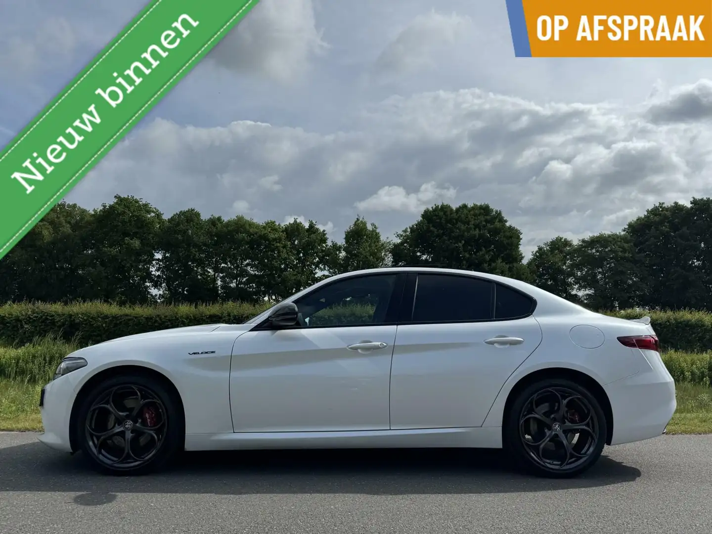 Alfa Romeo Giulia 2.0 T Veloce Q4 280pk, My21, Parelmoer! Wit - 1