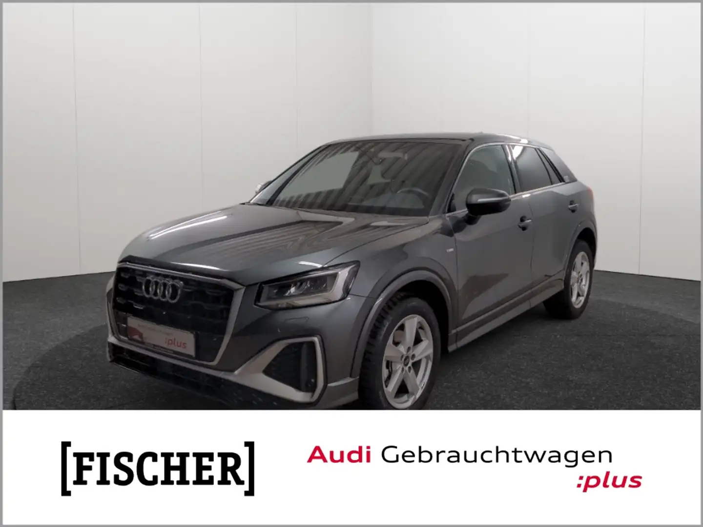 Audi Q2 35TFSI S tronic S line LED AHK Navi SHZ Rear View Grau - 1