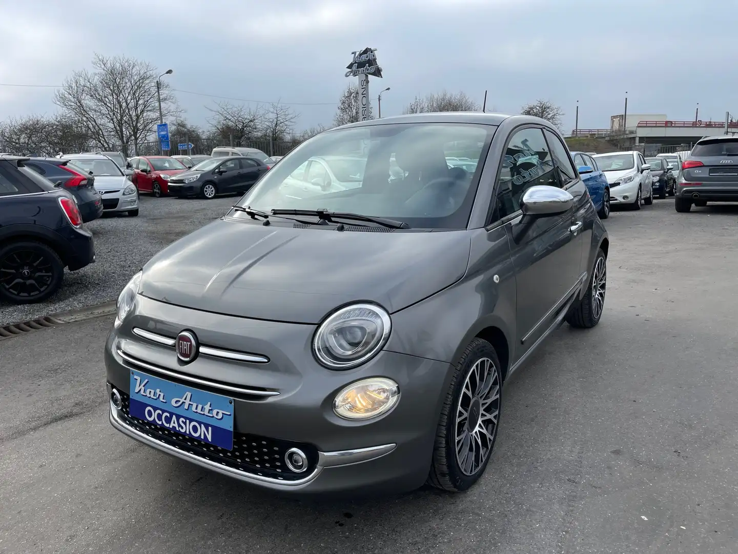 Fiat 500 1.0i MHEV star*HYBRIDE*GPS*CLIM*JANTES* Grijs - 2