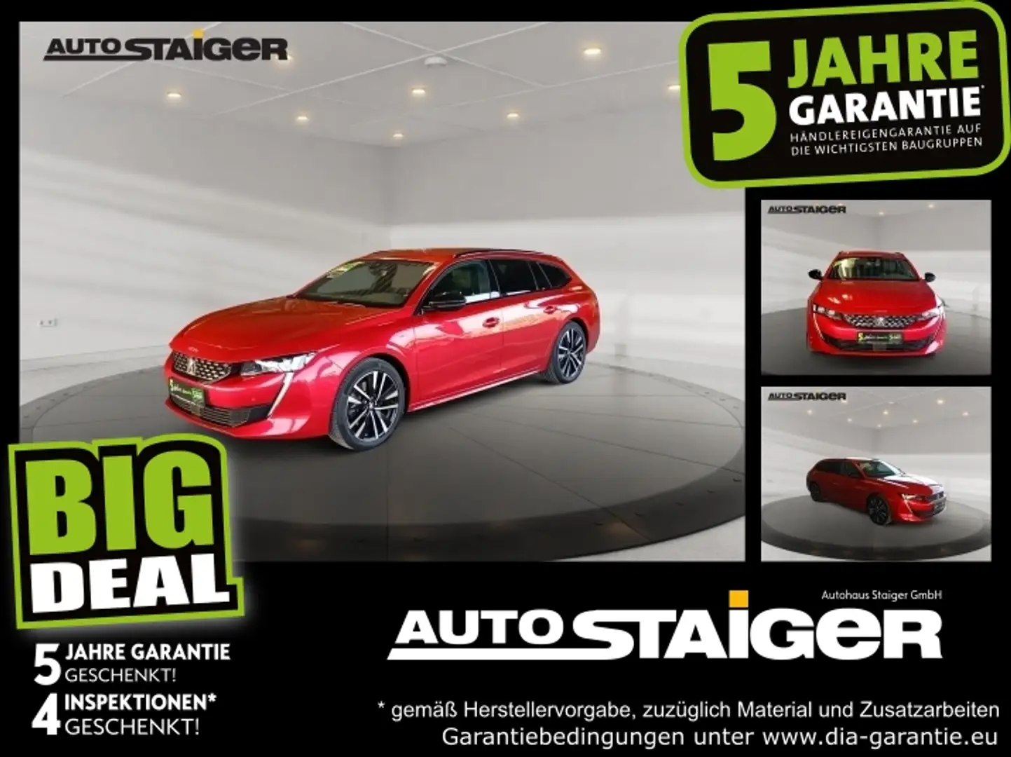 Peugeot 508 SW GT Pack ACC+AHK+Alcantara+LED+Navi+SHZ+LM Rot - 1