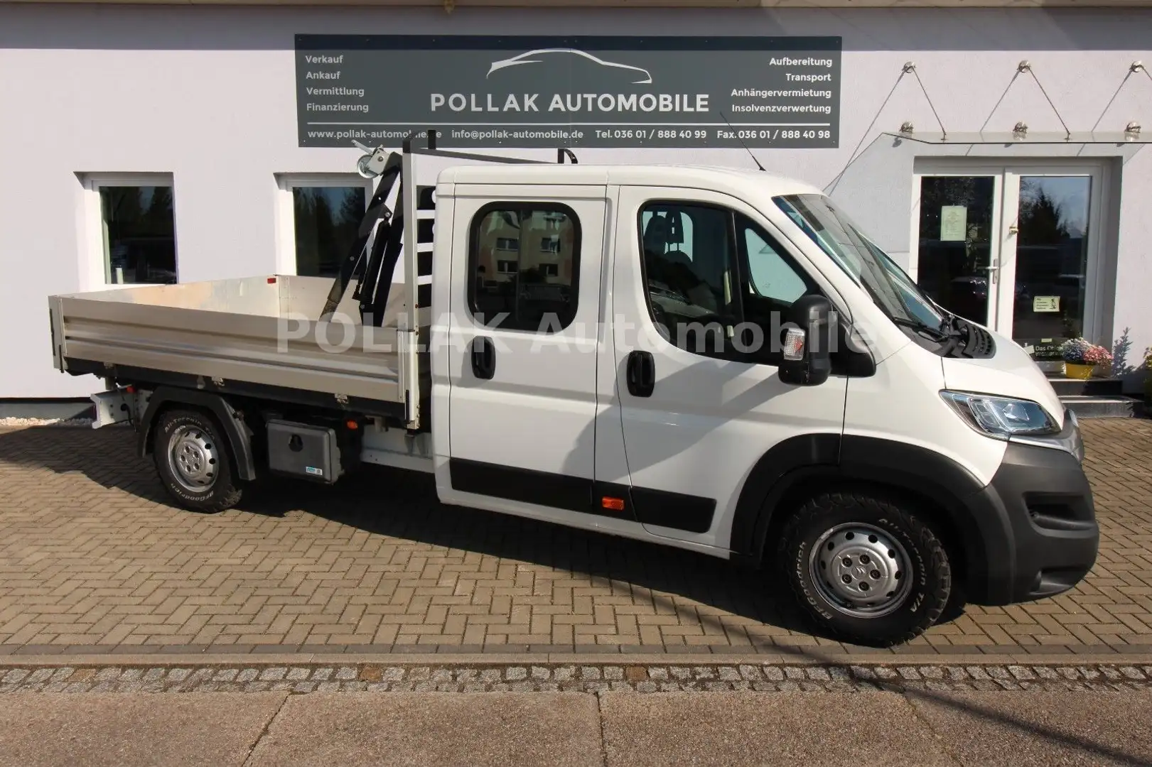 Citroen Jumper DoKa Dreiseitenkippe*AHK*KRAN*MFL*KLIMA* Weiß - 1