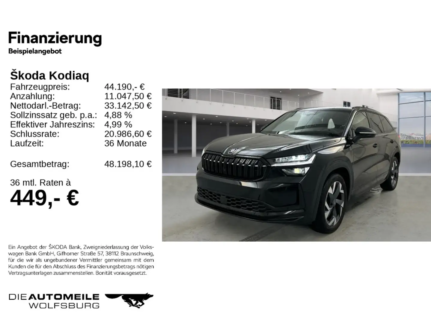 Skoda Kodiaq 1.5 TSI DSG SPORTLINE 7SITZE/NAVI/LED Schwarz - 2