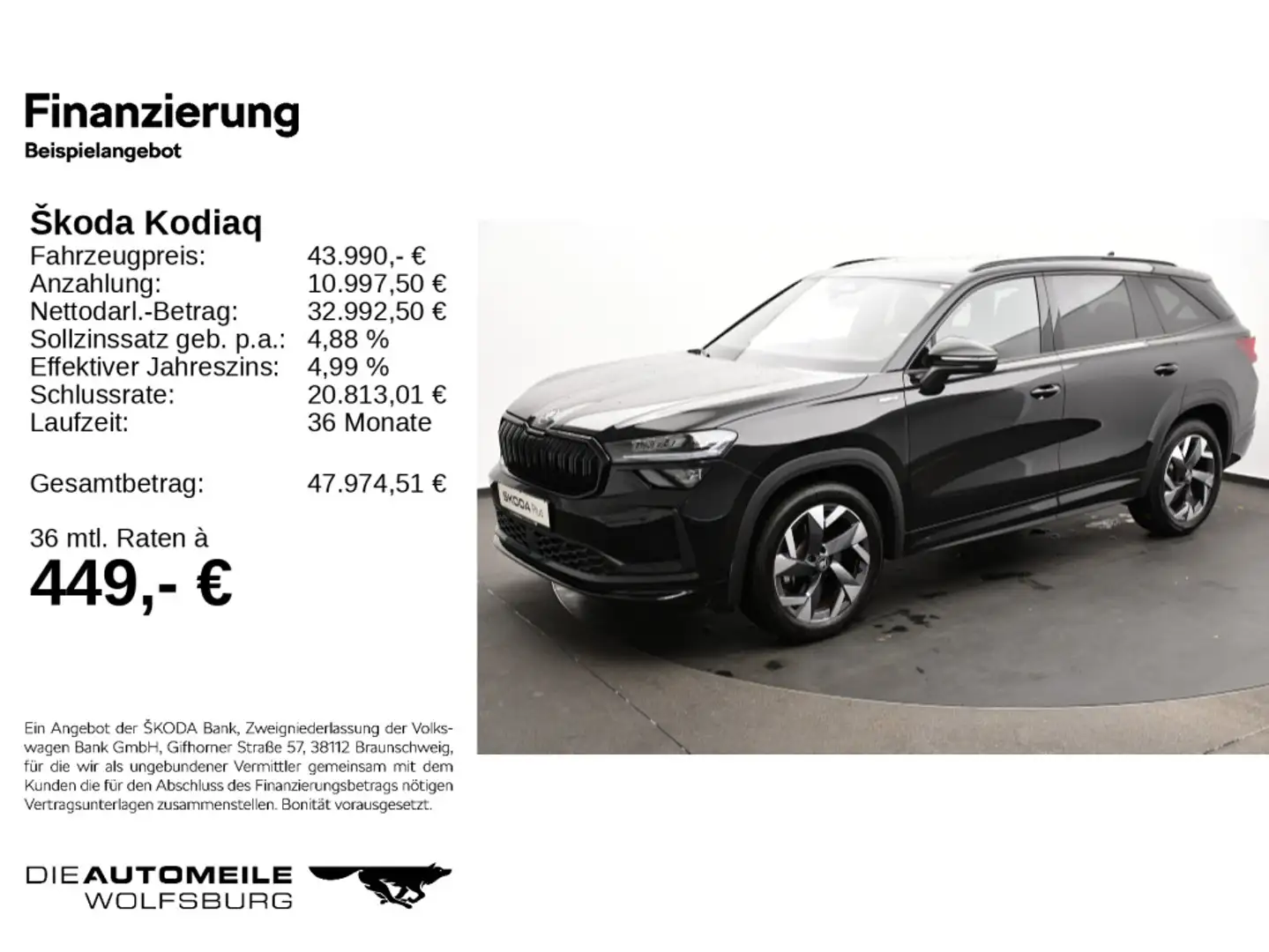 Skoda Kodiaq 1.5 TSI DSG SPORTLINE 7SITZE/NAVI/LED Schwarz - 2