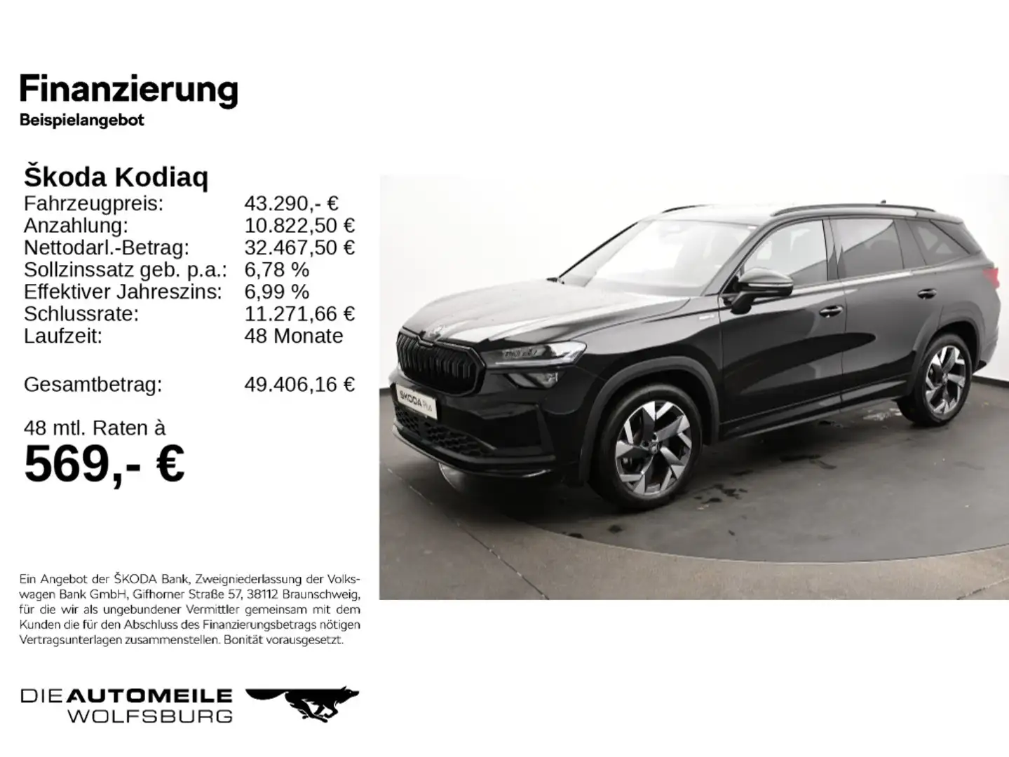 Skoda Kodiaq 1.5 TSI DSG SPORTLINE 7SITZE/NAVI/LED Schwarz - 2