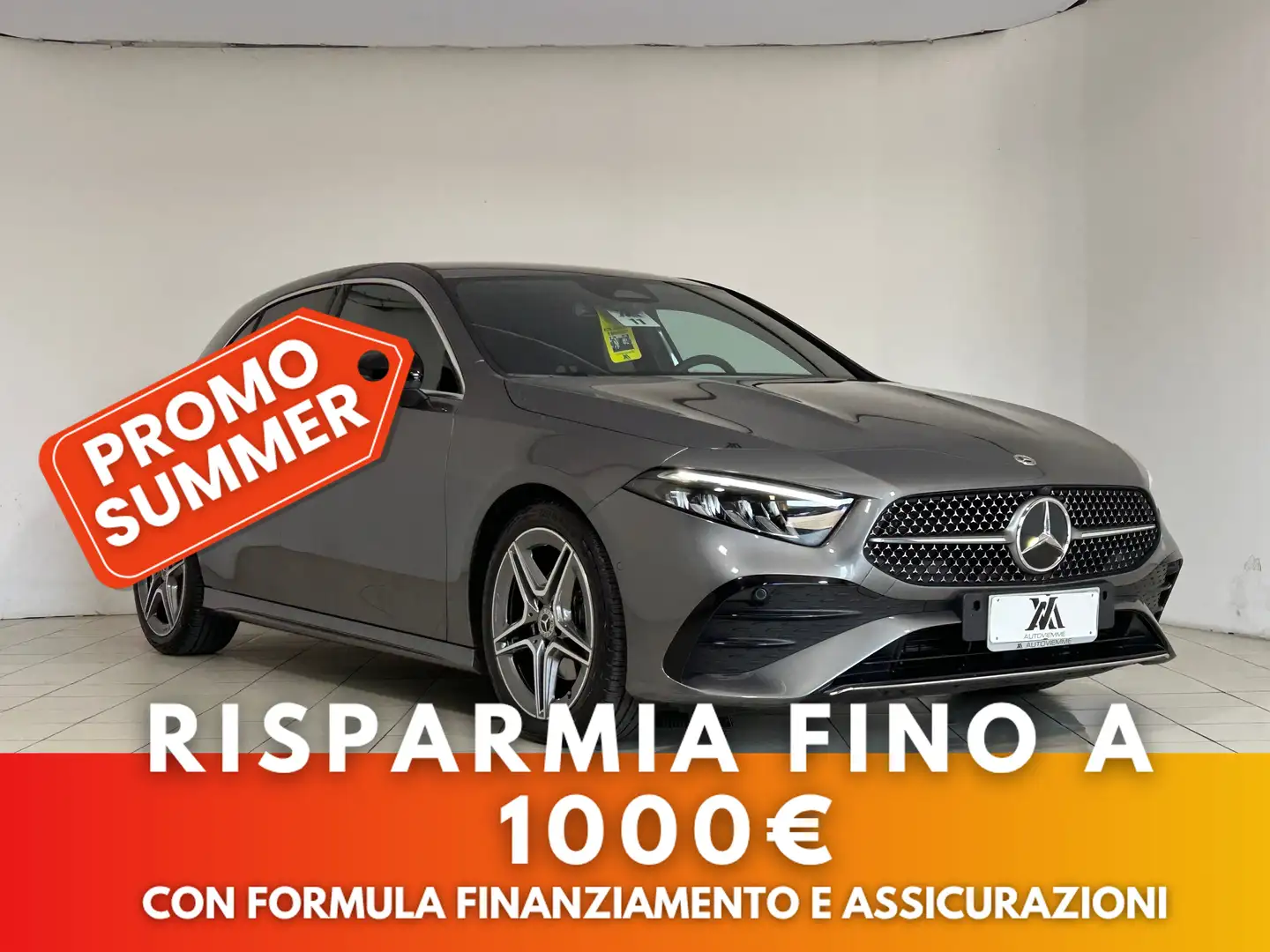 Mercedes-Benz A 180 Amg line ambient light 136 cv Grau - 1