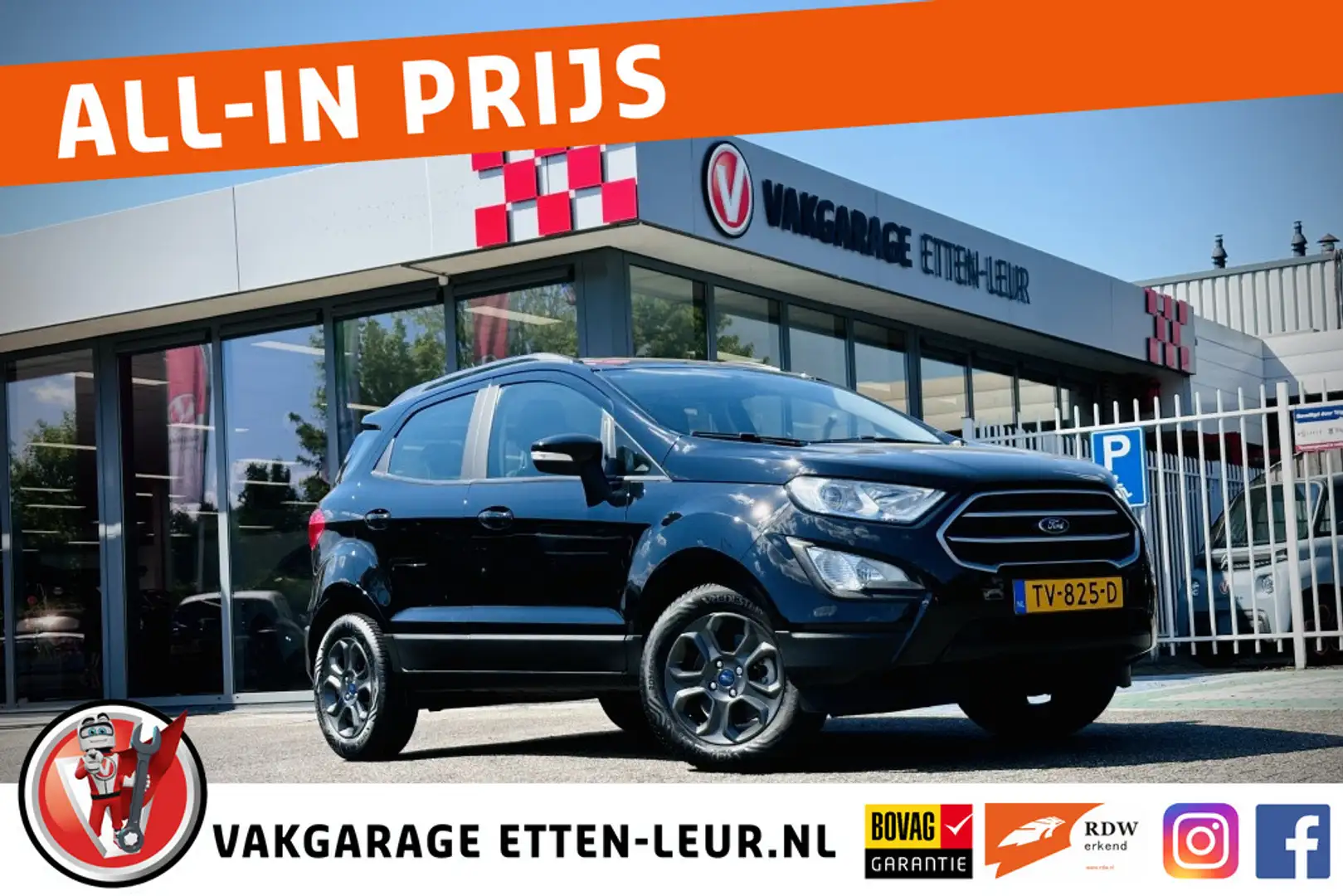Ford EcoSport 1.0 EB Trend Ultimate | CAMERA | CRUISE | APPLE + Negro - 1