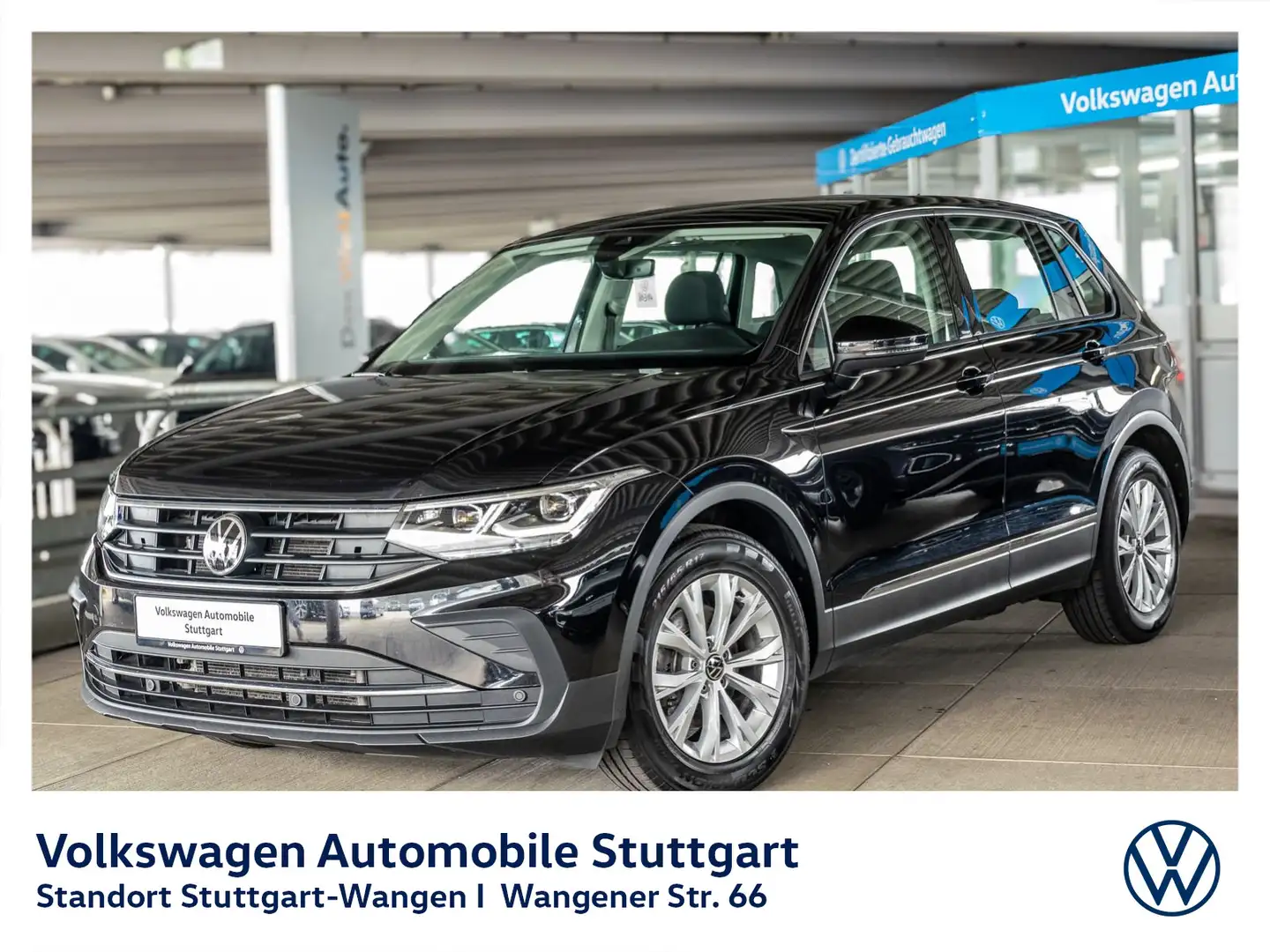 Volkswagen Tiguan 2.0 TDI DSG Navi AHK LED ACC SHZ PDC Zwart - 1