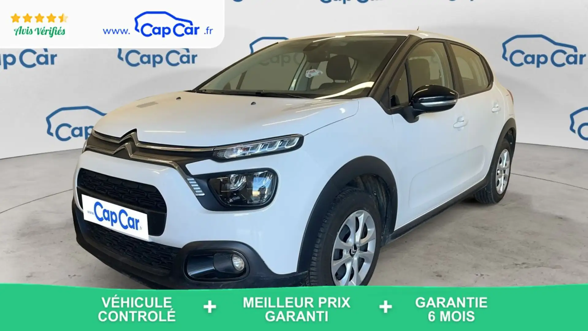 Citroen C3 III 1.5 BlueHDi 100 Feel Blanc - 1