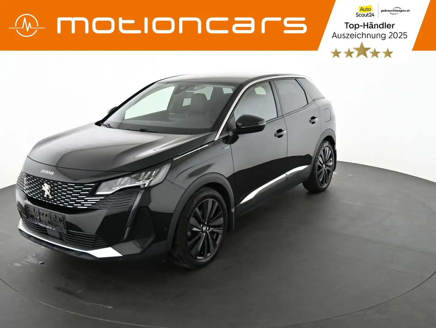Peugeot 3008 1.6 Allure Pack PureTech Hybrid 225 Pickerl NEU Schwarz - 1