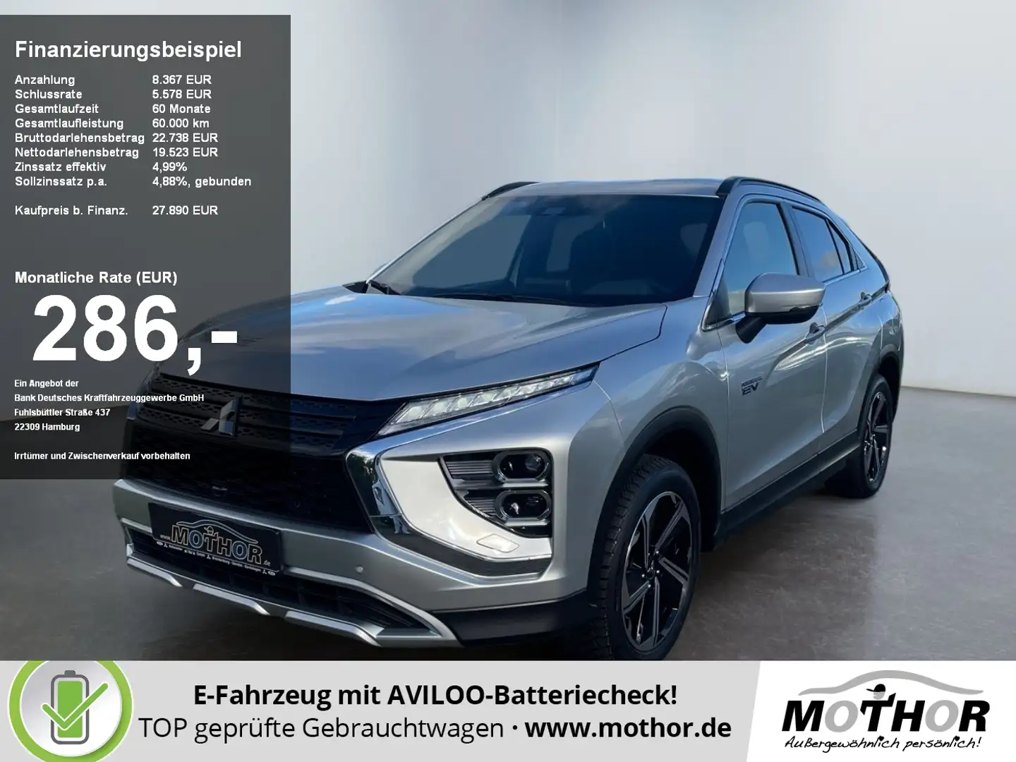 Mitsubishi Eclipse Cross Plus 2,4l PHEV TEMP PDC KAM LED Silber - 1