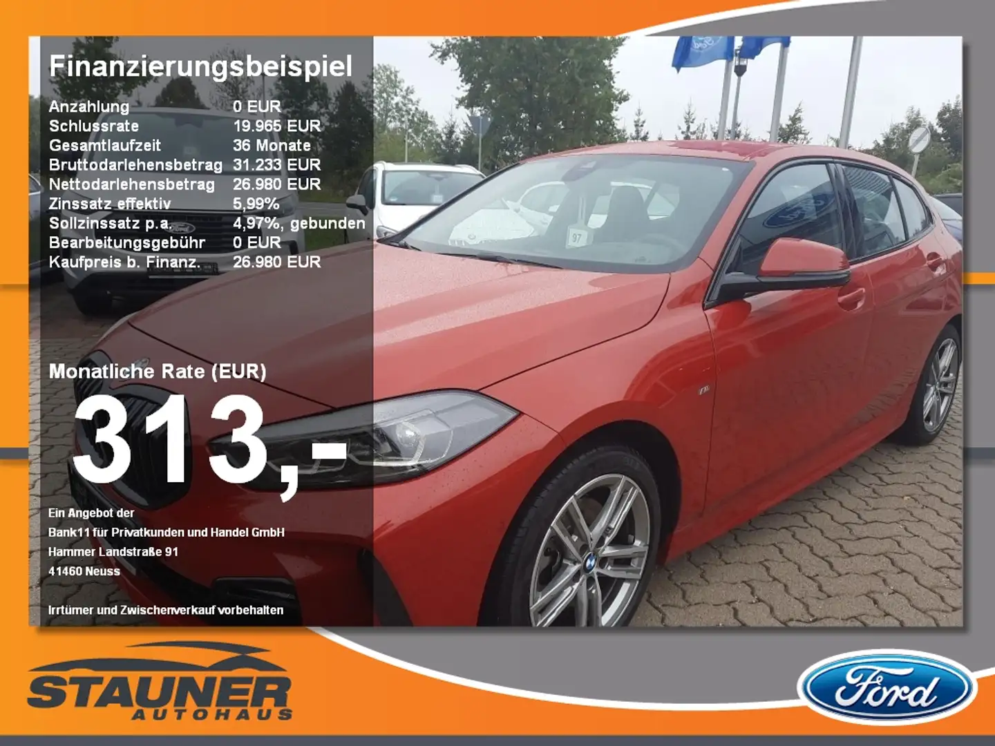 BMW 118 i M-Sport HUD ACC Kamera Alcantara Navi Rot - 1