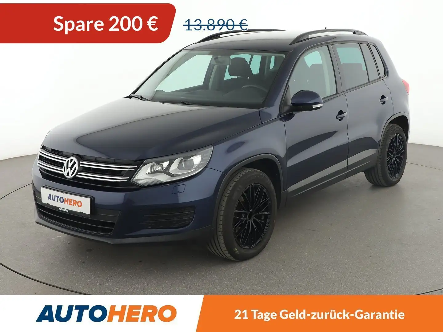 Volkswagen Tiguan 1.4 TSI Trend & Fun BMT*XENON*NAVI*KLIMA*GARANTIE* Blau - 1