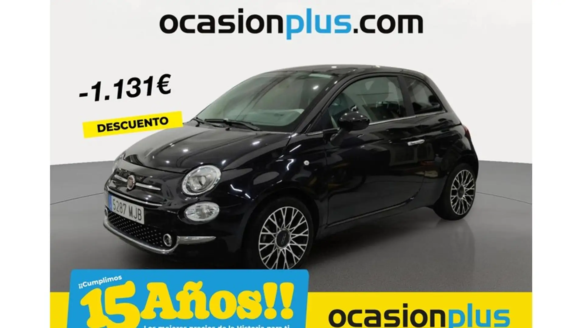 Fiat 500 1.0 Hybrid Dolcevita 52kW Noir - 1