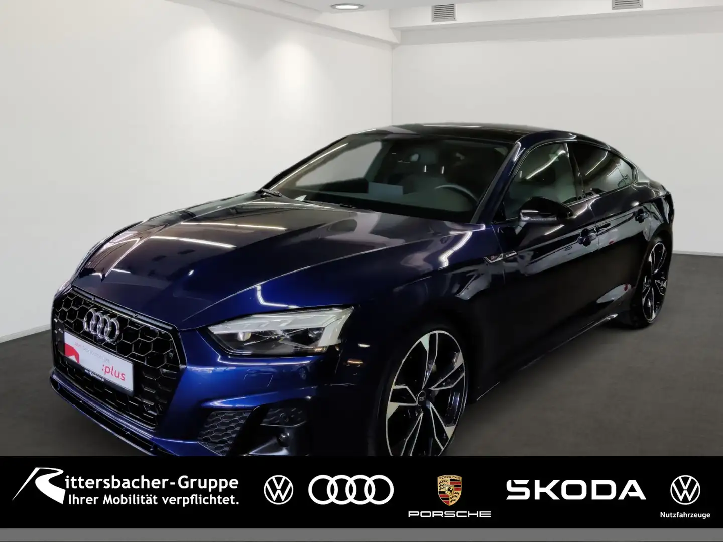 Audi A5 S line Matrix LED B&O virtual cockp Blau - 1