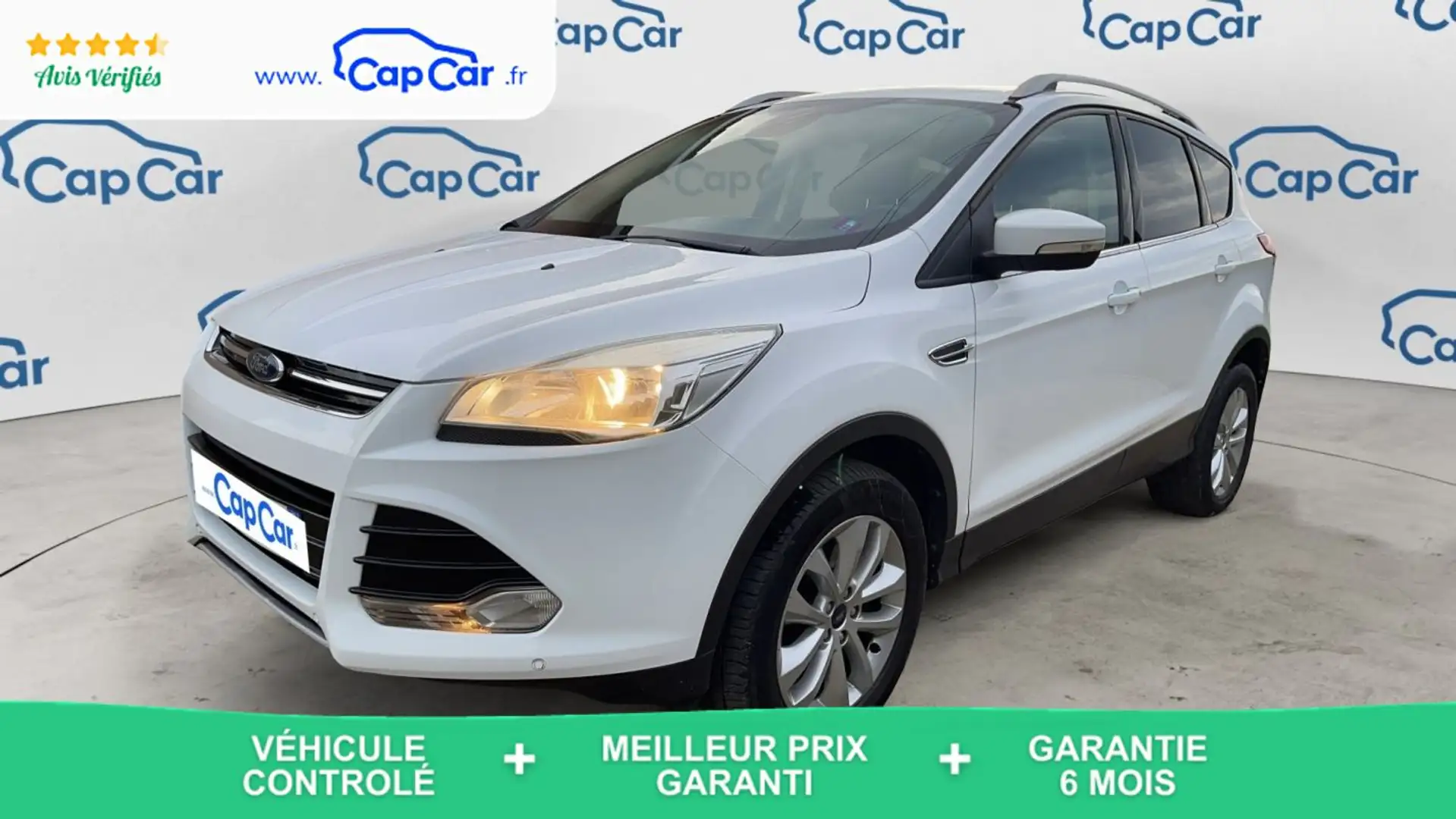 Ford Kuga 2.0 TDCi 120 Titanium Blanc - 1