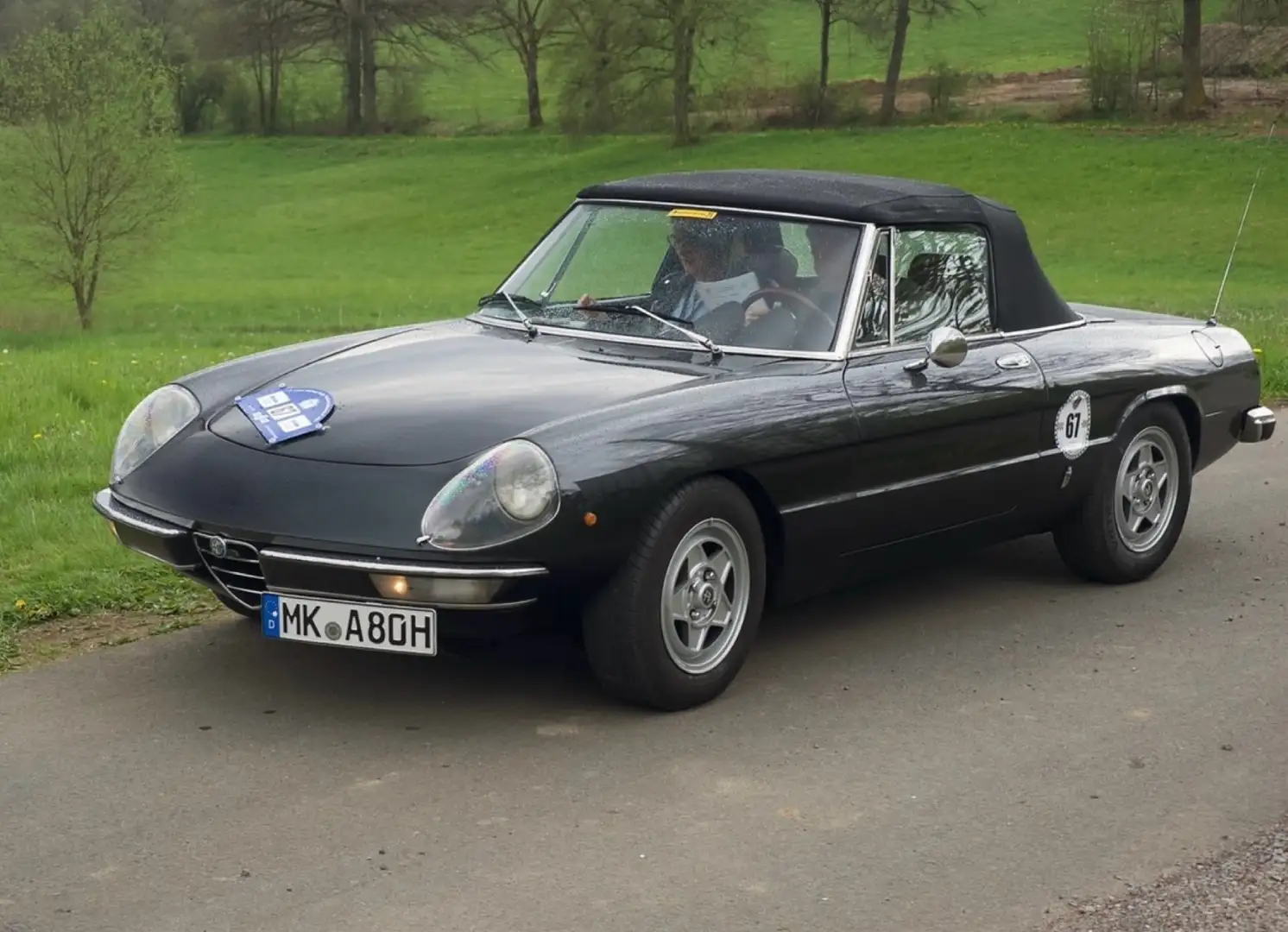 Alfa Romeo Spider fastback Schwarz - 1