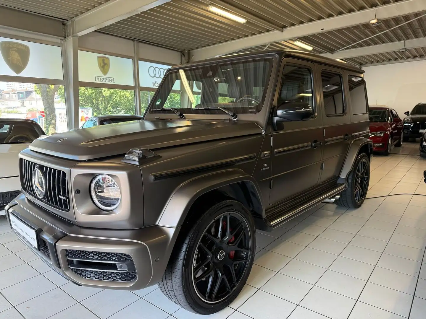 Mercedes-Benz G 63 AMG DISTRO./BURMES/SCHIEBE/VOLLEDER/ TV FOND/GARANTIE Grigio - 2