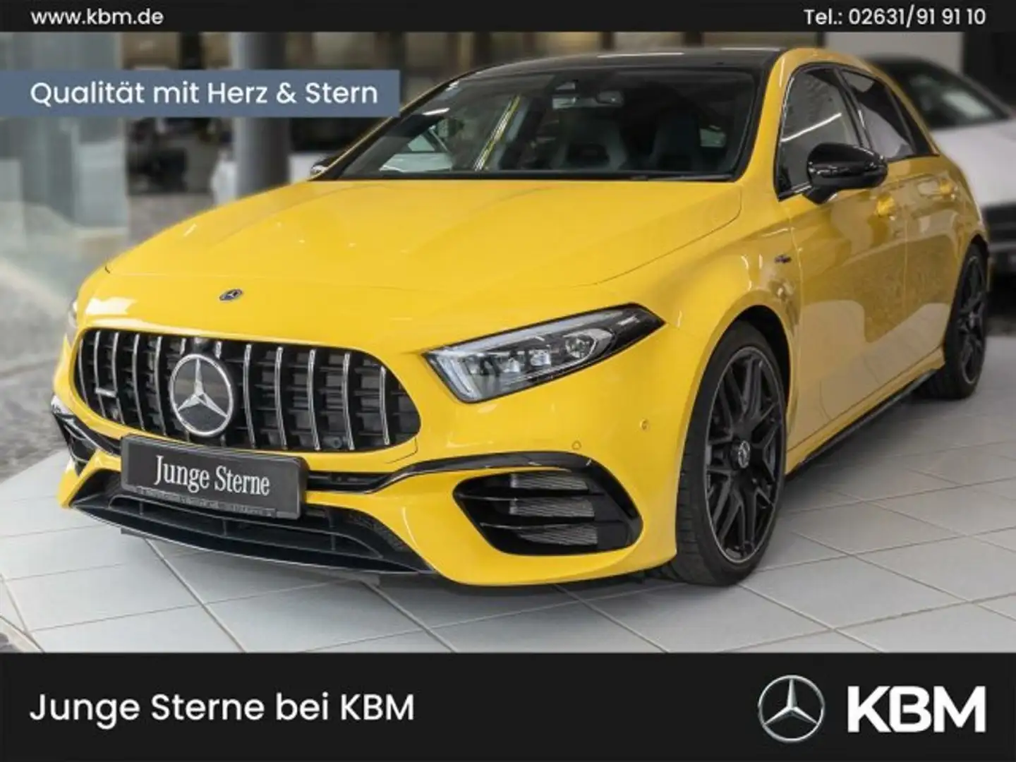 Mercedes-Benz A 45 AMG A 45 AMG 4M+ PANO°MEMO°MBEAM°NIGHT°DAB°MBUX° Žlutá - 1