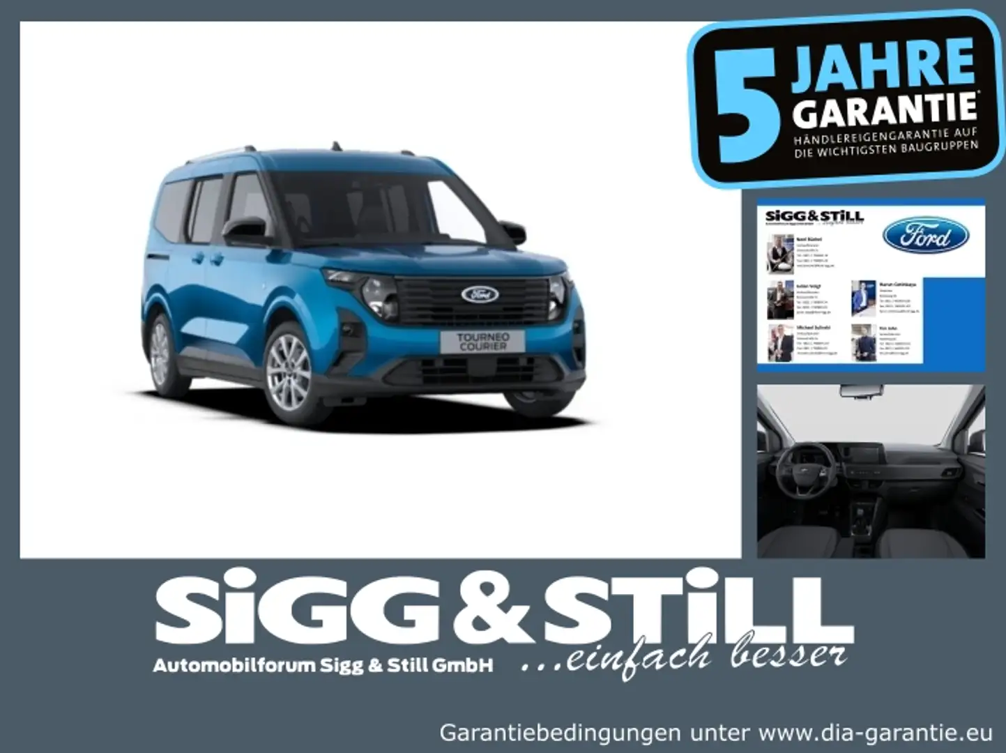 Ford Tourneo Courier Titanium 1.0 CAM*PDC*LM16*SHZ*LHZ Blau - 1