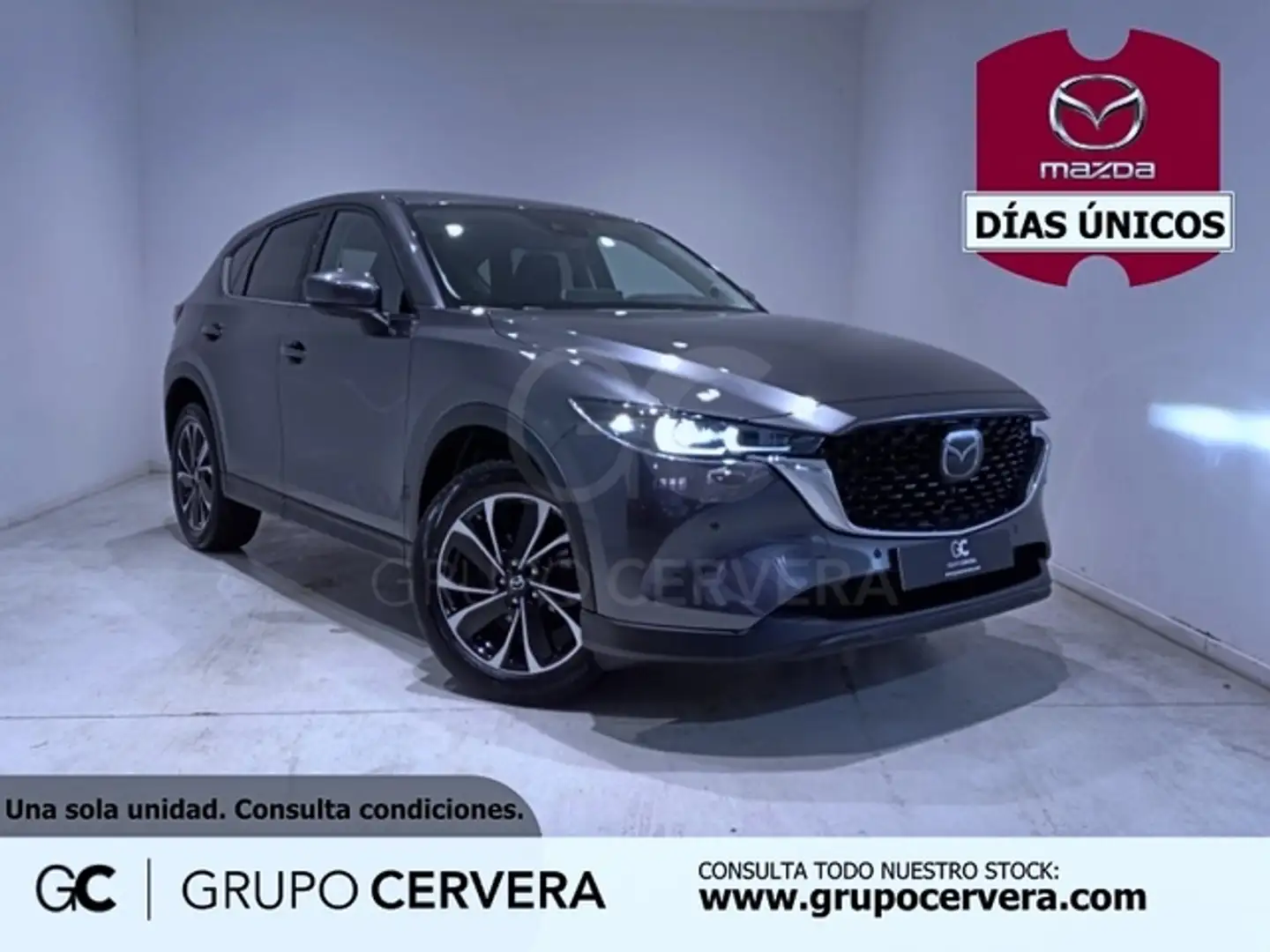 Mazda CX-5 2.0 e-Skyactiv-G MHEV Exclusive-Line 2WD Aut. 121k Gris - 1