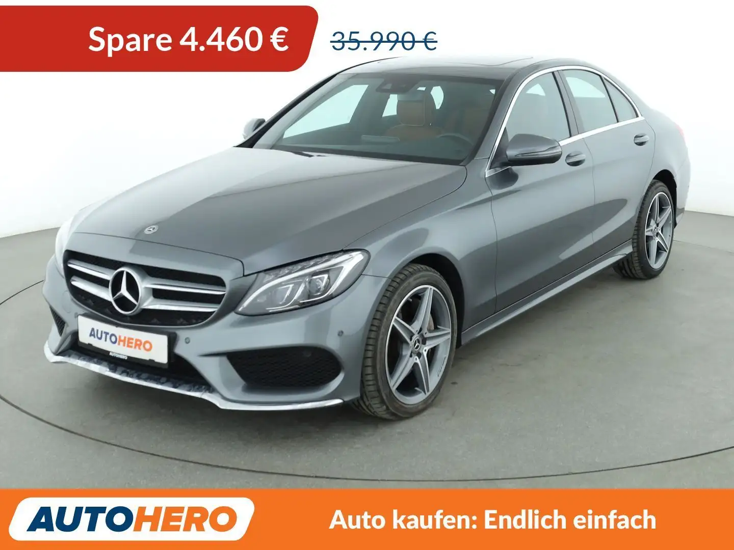 Mercedes-Benz C 400 C 400 4Matic AMG Line Aut.*NAVI*TEMPO* Gris - 1