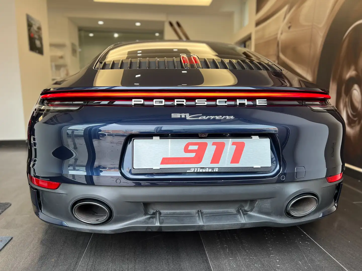 Porsche 911 Coupe 3.0 992 Carrera Tetto Sport Design Scarichi Blau - 1