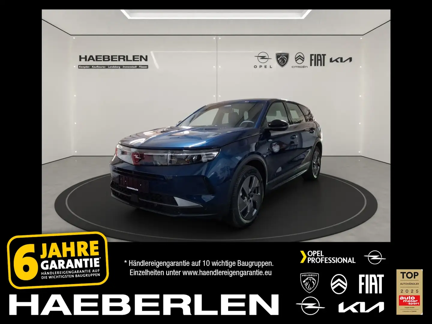 Opel Grandland Edition 1.2 Turbo MHEV *Navi*19''Alu* Blau - 1
