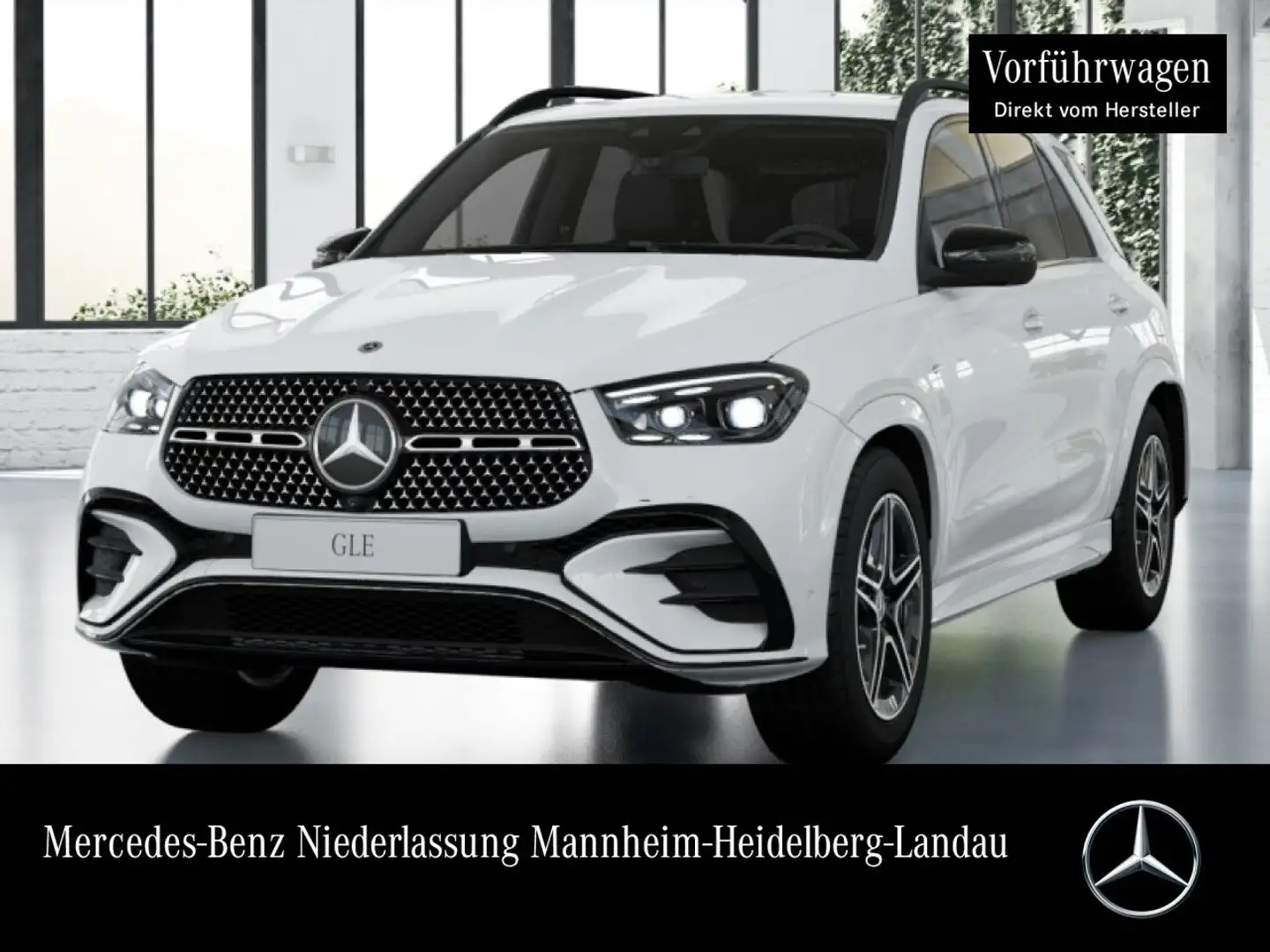 Mercedes-Benz GLE 350 de 4M AMG+NIGHT+360+AHK+MULTIBEAM+20"+SPUR Weiß - 1