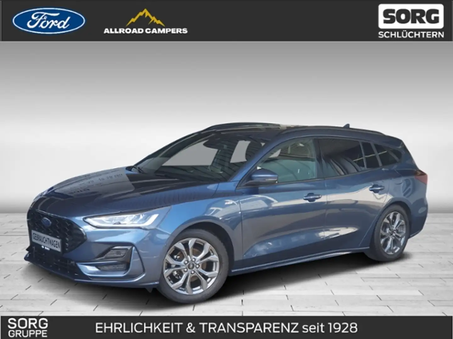Ford Focus Turnier 1.0 EcoB Hybrid ST-Line*AHK*iACC Azul - 1