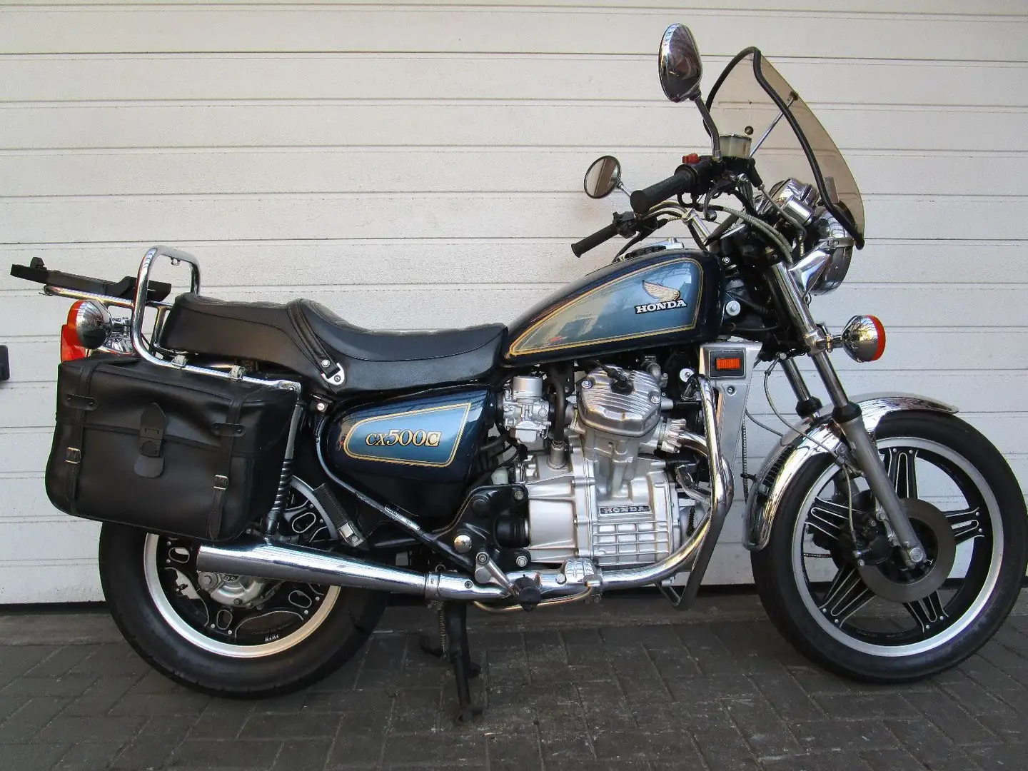 Honda CX 500 C    21095 km   Topzustand Blauw - 1