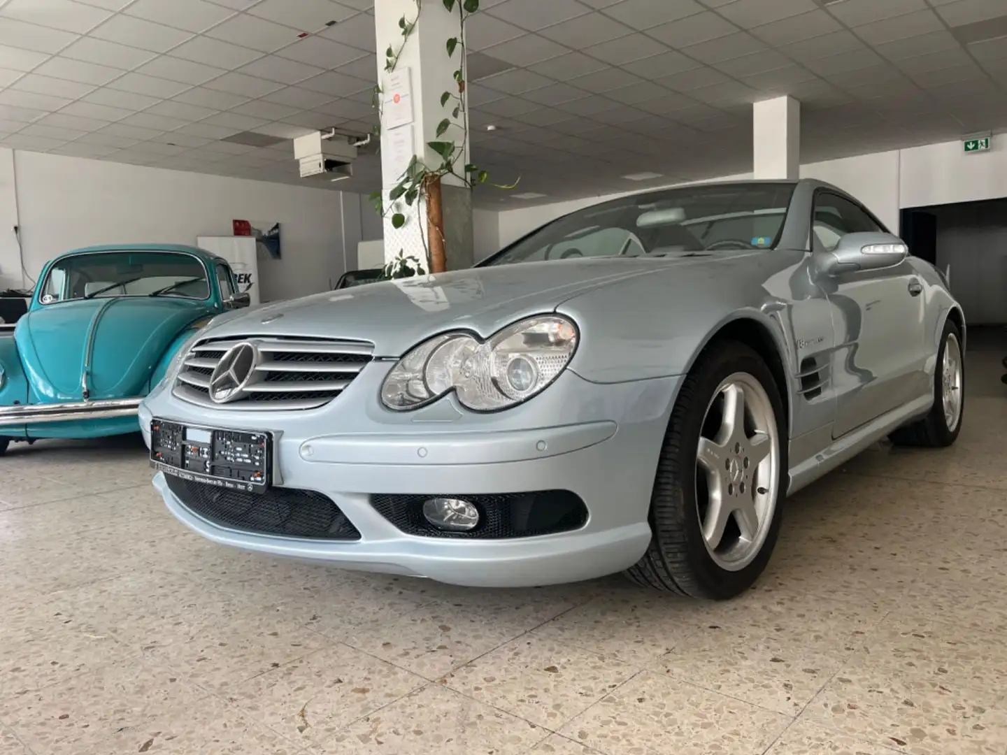 Mercedes-Benz SL 55 AMG Deutsches Fz /Scheckheft /Leder /Xenon Silber - 1