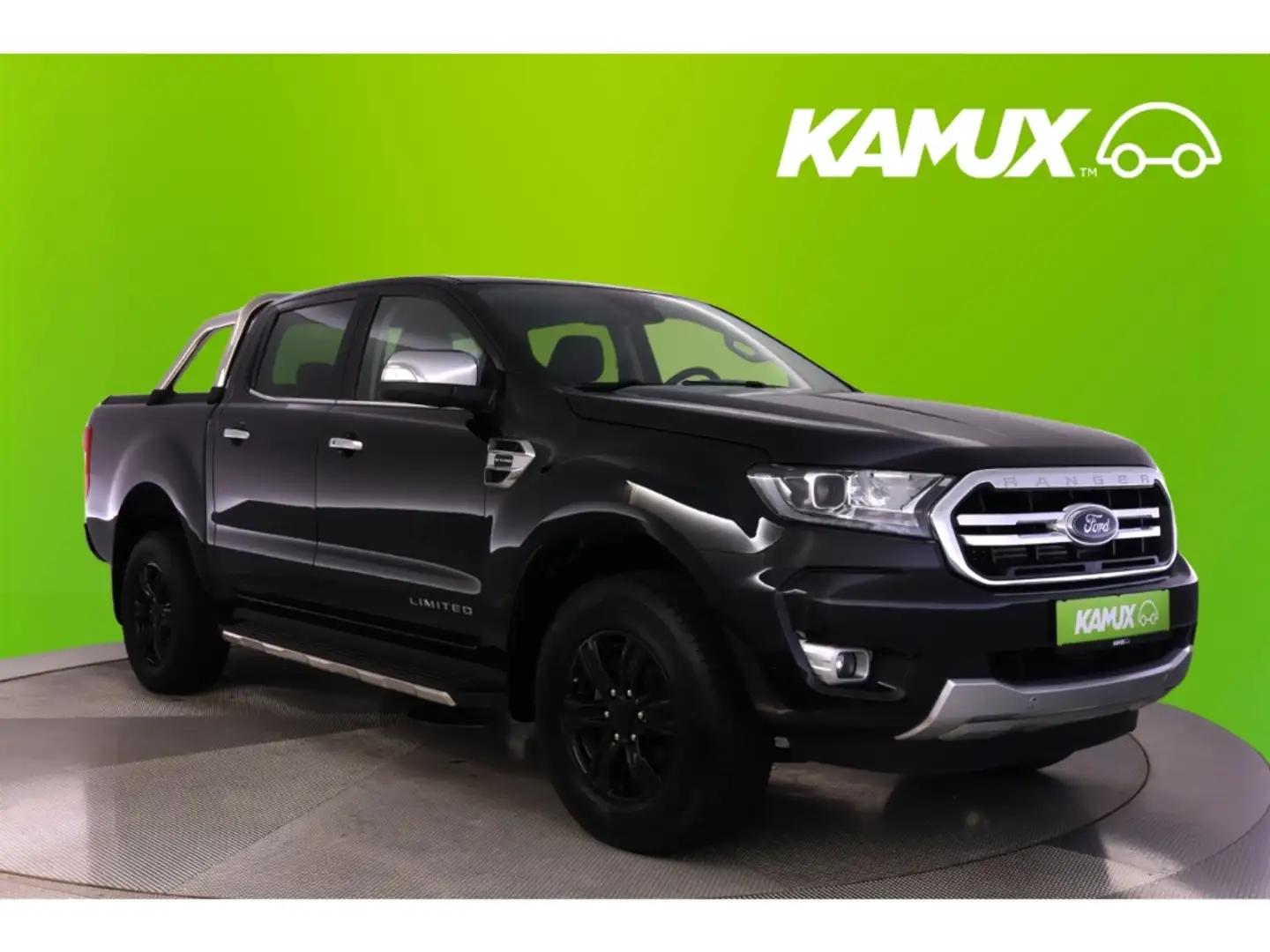 Ford Ranger 2.0TDCi 4x4 Aut.Limited+LED+NAVI+AHK+PDC Noir - 1