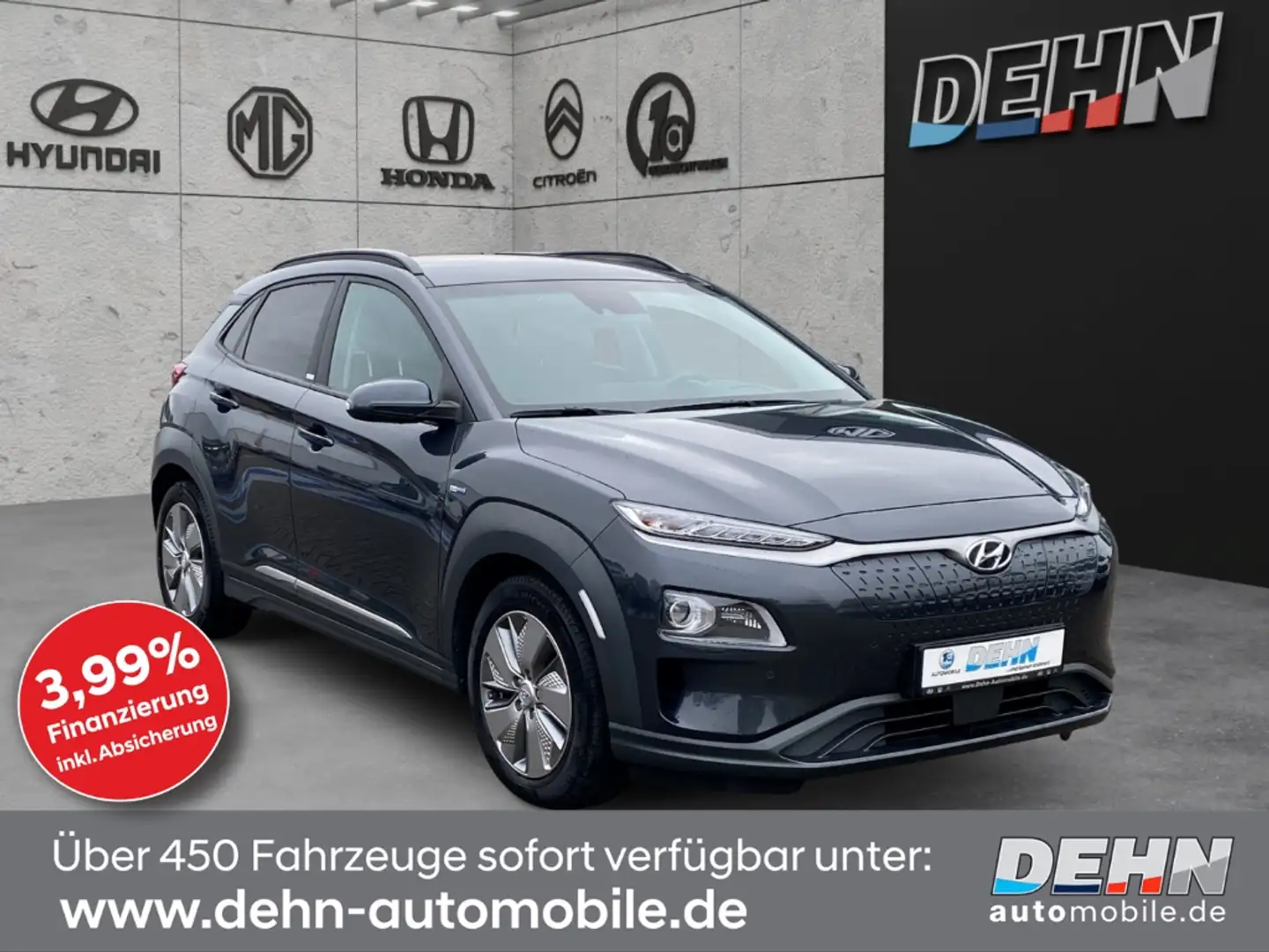 Hyundai KONA EV Style 64kW Style AHK Navi-/Assistenz-P. Schwarz - 1