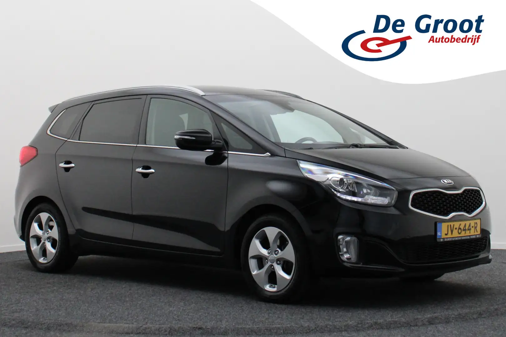 Kia Carens 1.6 GDi ExecutiveLine 7p. Camera, Navigatie, Clima Zwart - 1