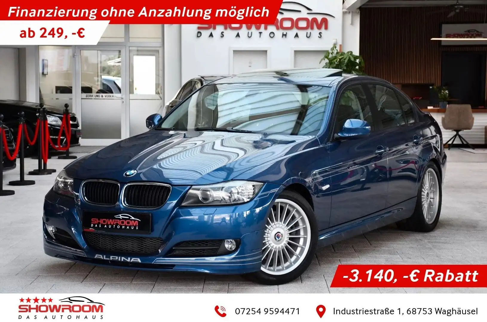 Alpina D3 2.0 Bi-Turbo SWITCH-TRONIC Limo Schiebedach Bleu - 1