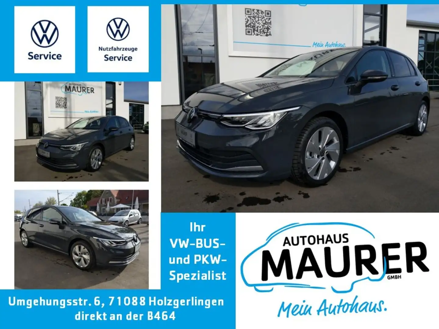 Volkswagen Golf Active 1,5 eTSI OPF AHK Navi IQ.Drive Kamera Grey - 1