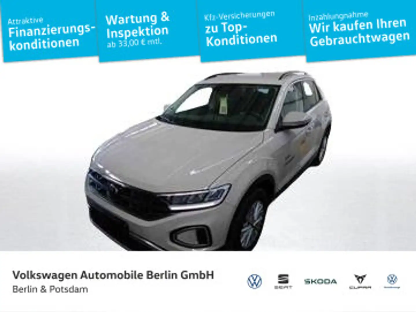 Volkswagen T-Roc 1.5 TSI DSG Life Navi AHK LED SHZ TELEFON Grau - 1