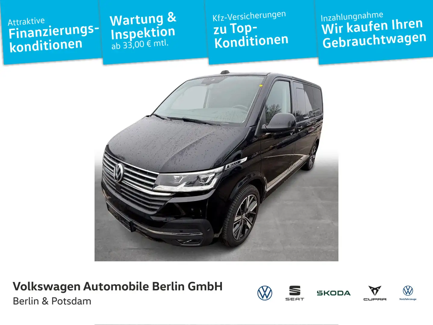 Volkswagen T6.1 Multivan 2.0 TDI 4MO Generation Six Standh Schwarz - 1