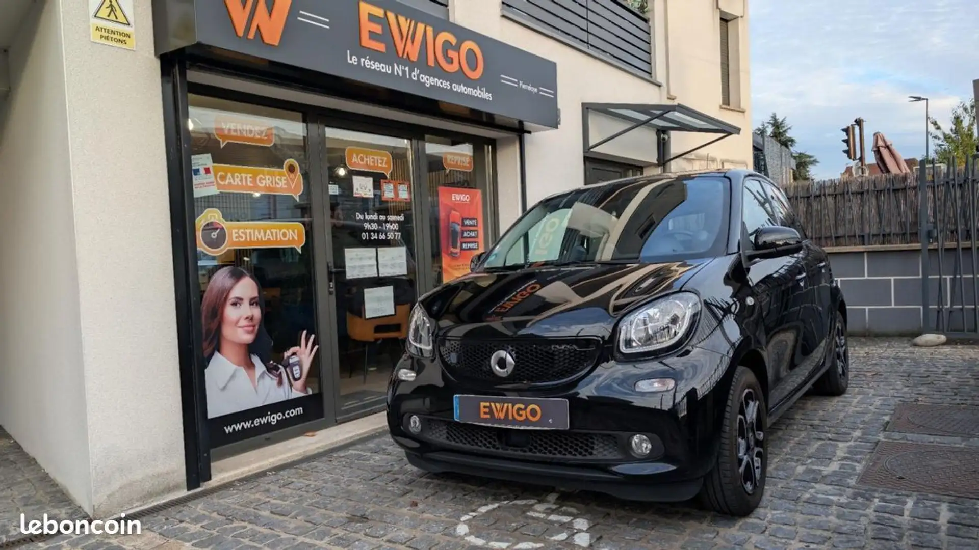 smart forFour EQ ELECTRIC 82ch PRIME TOIT PANORAMIQUE SOH 94% Zwart - 1