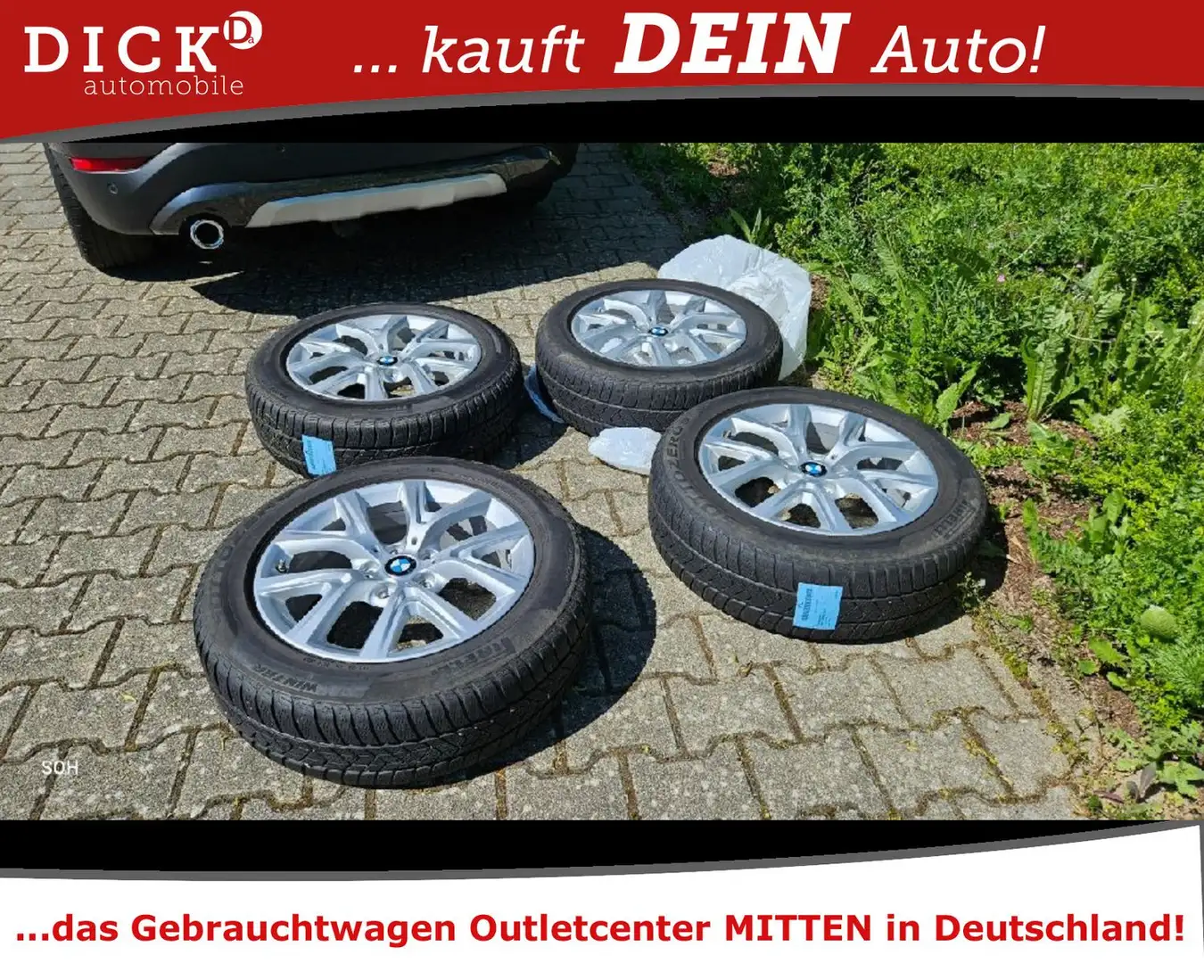 BMW X1 xDr. 25e xLin LED/NAVI/HIFI/SHZ/KEYGO/AHK/8Fa Silber - 2