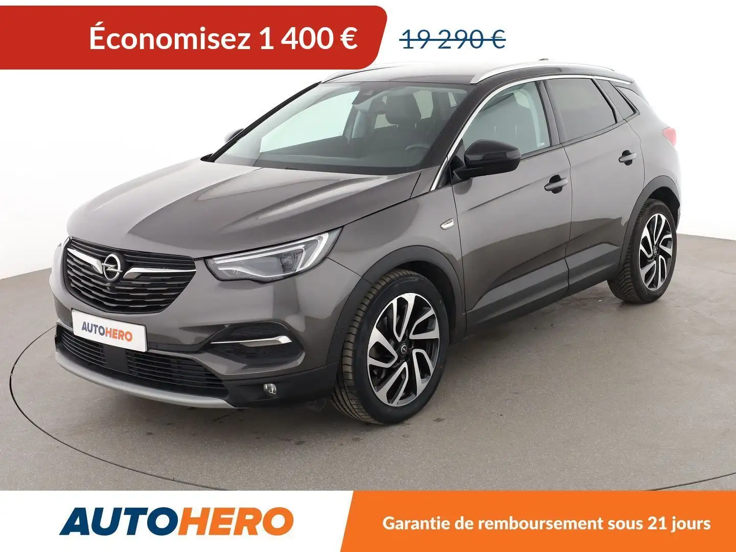 Opel Grandland X 2.0 Diesel Ultimate Automatique Gris - 1