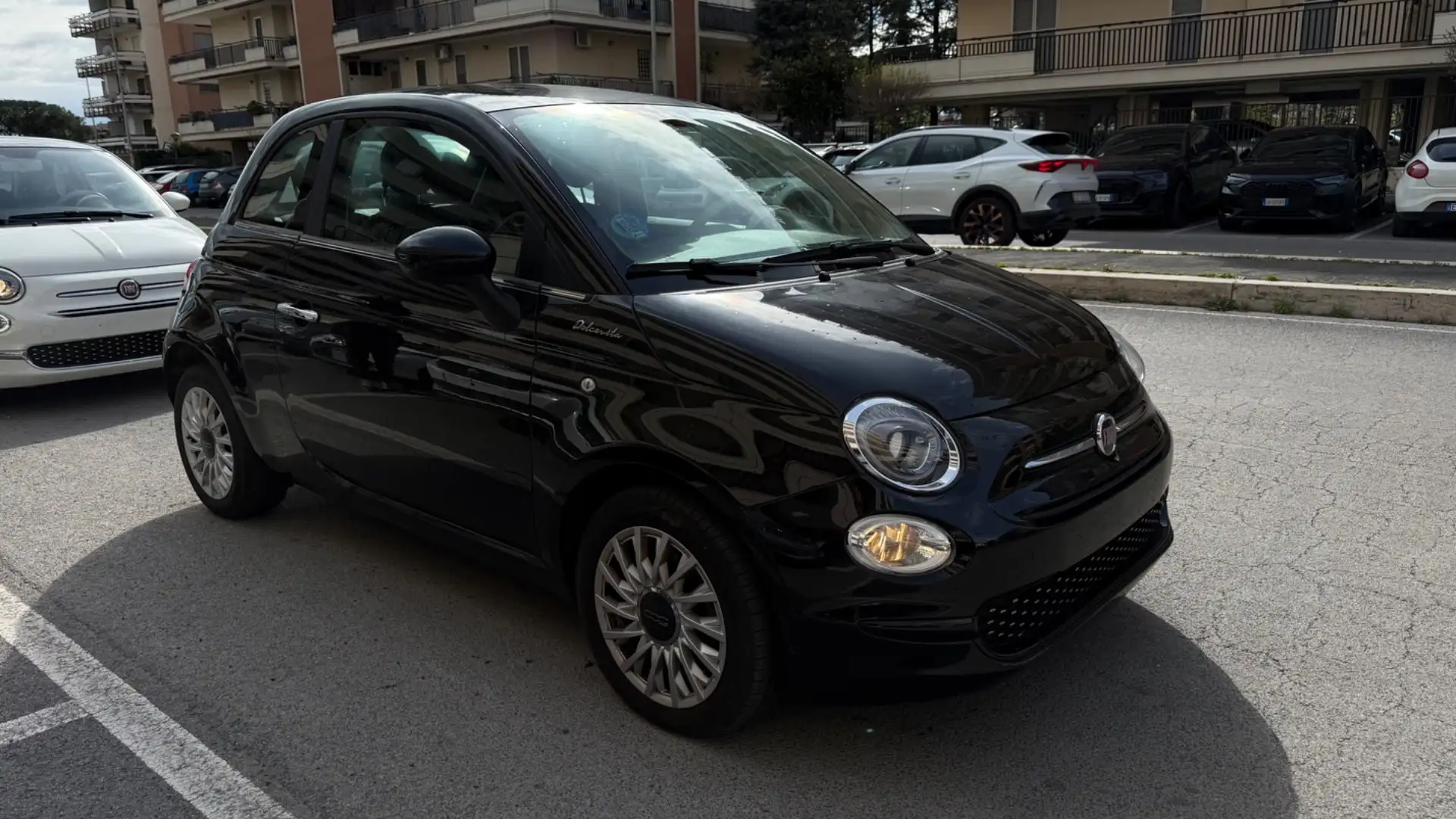 Fiat 500 1.0 Hybrid Dolcevita LED NAVI PDC CLIMA AUTOMATICO Negru - 2