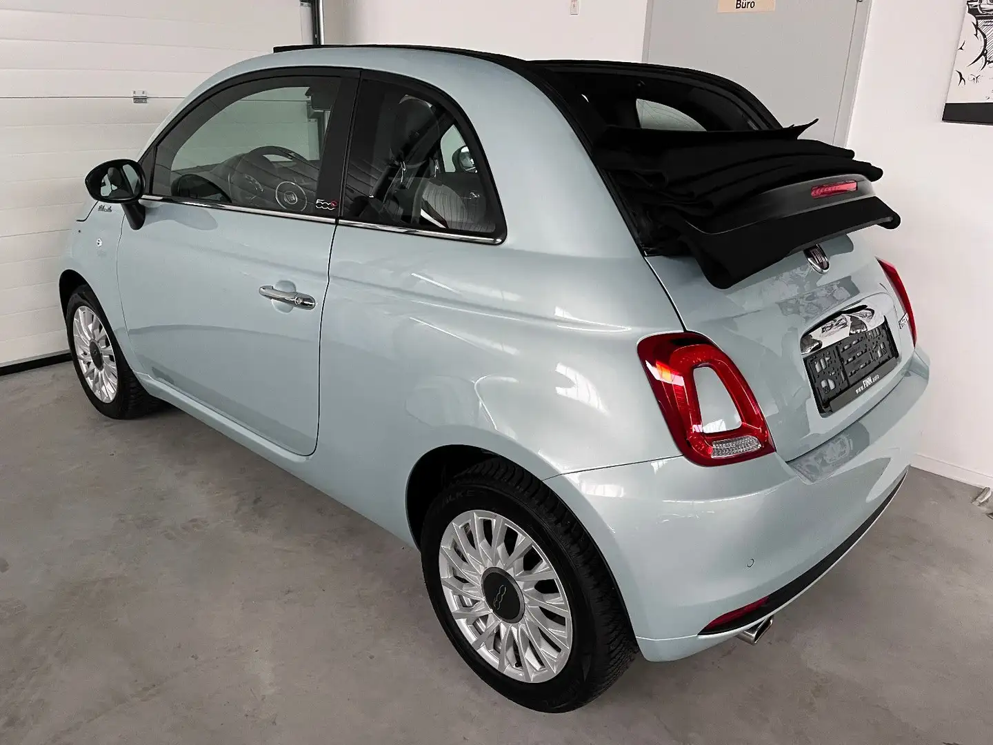Fiat 500C 500 C Dolcevita Cabrio PDC Car Play topgepflegt Grün - 2