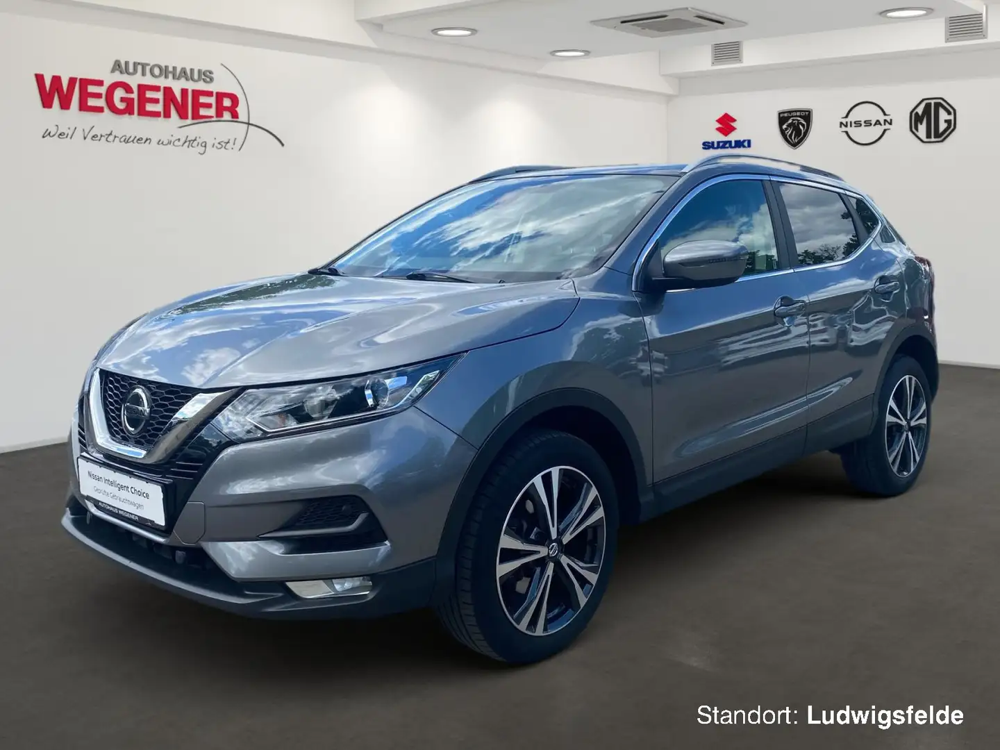 Nissan Qashqai QASHQAI N-WAY 1.3 DIG-T GLASDACH KAMERA BFS NAVI Gris - 1