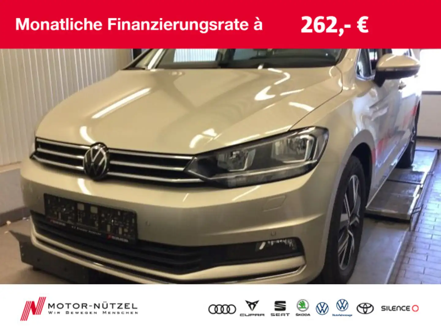 Volkswagen Touran 2.0 TDI DSG MOVE NAVI+APP+ACC+SHZ+PDC+RFK Silber - 1